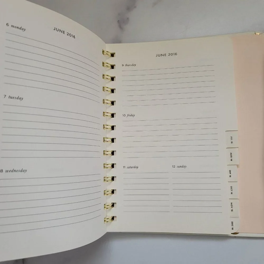Kate Spade planner polka dot schedule organizer of